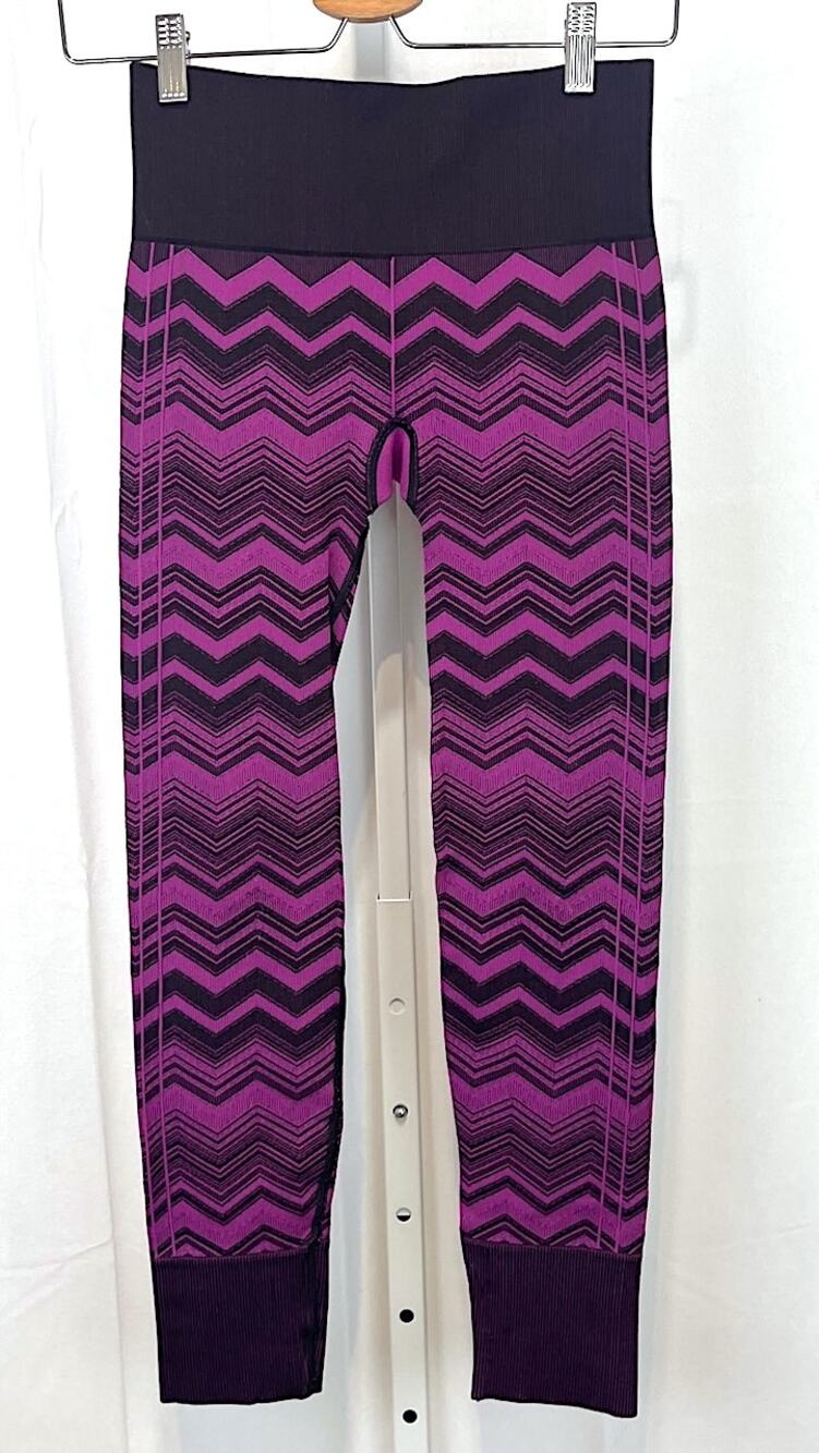 LULULEMON Ebb To Street Pants Heathered Regal Plum Chevron Purple Size 4 S
